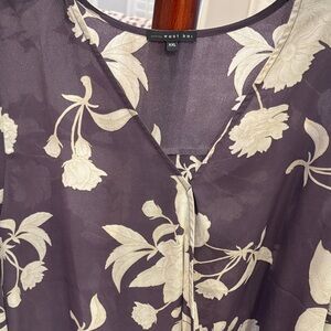 West Kei Purple Floral Blouse
